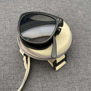 Heabety  Free Case Folding Sunglasses for Men Women Sun Protection Outdoor Driving Summer Traveling Foldable Convenient Korean Style Sun Glasses Anti UV Fashion