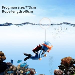 V.TOP Hiasan Aquarium Miniatur Penyelam Floating Dekorasi Aquascape Termurah