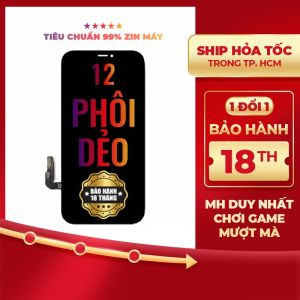 Màn hình DURA Phôi Dẻo dành cho  IP 12 (BH 18 tháng ráp máy 1 đổi 1)