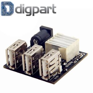 Charger DC-DC 9V 12V To 5V 8A 3 USB Power Bank Aki Mobil Motor