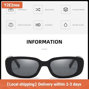 【Local shipping】 Fashion Sunglasses Women Rectangle Shades Vintage Sun Glasses Men Brand Designer Newest Female Eyewear Trendy Festival Party