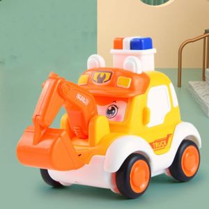 DEQIX Fire Truck Press and Go Car Toy Vehicle Police Car Push and Go Cars Funny Mini Vehicles Wind-up Cars Toys Kids/Children