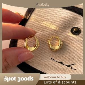 Heabety Fashion Women Ear Hoop Earrings Versatile Sweet Girl Trendy Earrings Fashion Jewery Allergy Party New Year Gifts Accessories