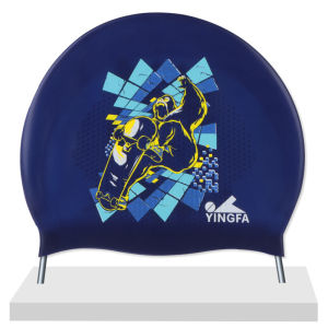 High Quality Silicone Solid Swim Cap Yingfa 100% Natural Silicone Natation Swimming Accessories Waterproof High Elastic Diving Caps Colorful Swim Cap For Long Hair