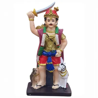 Madurai Veeran Statue for Car Dashboard and Prayer Altar