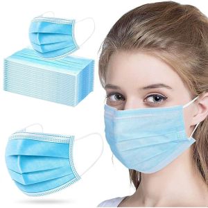 Disposable Face Mask Medical Face Mask 3 Ply  (Color: Black Blue Pink or Green) 50pcs or 100pcs