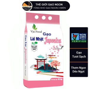 Gạo Lài Nhật VJA - Japonica Túi 10kg thơm ngon thượng hạng