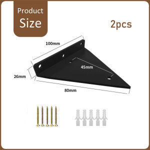 คู่ชั้นวางติดผนัง(1 คู่/ชุด) ขารับชั้นติดผนัง ฉากรับชั้น ฉากเหล็กพับ รับน้ำหนักได้ดี วงเล็บที่มองไม่เห็น