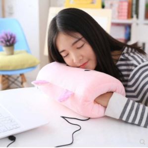 Đệm Gối Ngủ trưa Yếu anh hùng Cấp độ 1 Gối ngủ không dùng điện Gối ngủ ấm tay Món quà dễ thương cho trẻ em2026