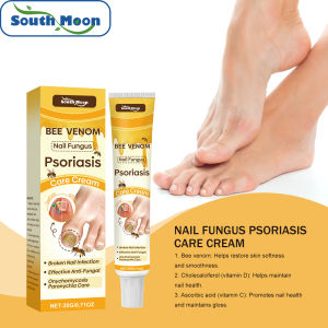 South Moon Bee Venom Psoriasis Care Cream Anti Itching Relief Rash Care Soothes Foot Discomfort Nourishes Skin Daily Care Nail Cream 20g