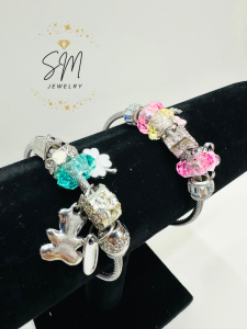 GELANG SILVER 18K WOMEN / WOMEN SILVER BRACELET / STAINLESS STEEL / ADJUSTABLE LENGHT #S01