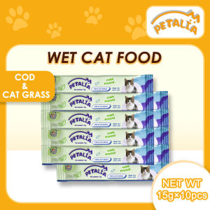 Petalia【Cat Stick Treats】(10Pcs/Bag) NET WT 15g High Vitamin Cat Treats/Cat Food/ Wet Cat Food/Makanan Kucing
