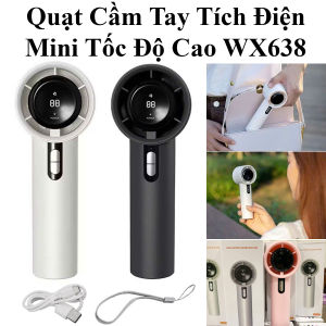 Quạt Cầm Tay Tích Điện Mini Tốc Độ Cao Wx638
