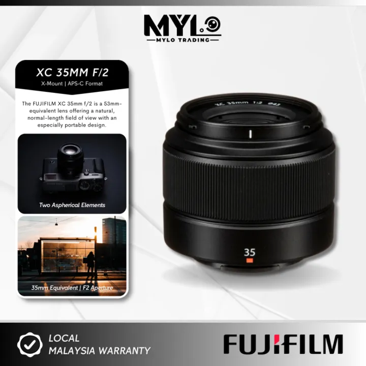 (READY STOCK) Fujifilm XC 35mm F2 F/2 Lens FU352 For