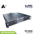 NTS MI-5500 เพาเวอร์แอมป์ คลาส H 2 แชนแนล ความถี่ที่ 5Hz - 20KHz รองรับการเชื่อมต่อ XLR AT Prosound. 