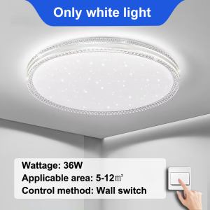 GOGEOUS ceiling lights modern design tri color ceiling light with remote Ultra Thin crystal ceiling lights for ceiling 30/40/50cm center light led lights for room aesthetic led lights for living room bedroom dinning corridor light