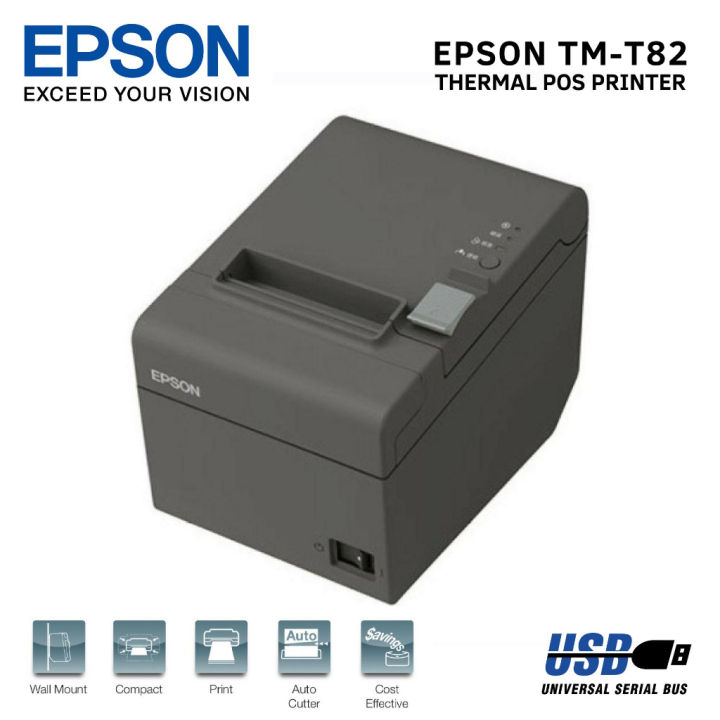 Epson Tm T82iii 80mm Thermal Receipt Printer Usbserial Usblan Lazada 3391