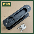 [HMR653] Khoá Tay Âm Cửa Đi Lùa Gỗ cao cấp Hammered (Đen/Xước mờ). 