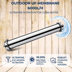 6000L Ultra UF Membrane Water Filter Purifier - Outdoor Filtration Water System
