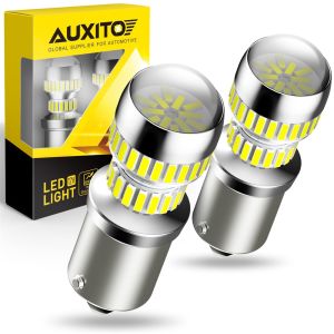 AUXITO 2 Chiếc Bóng Đèn LED 1156 Bóng Đèn Led BA15S P21W Bóng Đèn Led 4014 SMD Đèn Phanh Sau Xe Hơi Đèn Lùi Đỗ Xe 12V 6000K