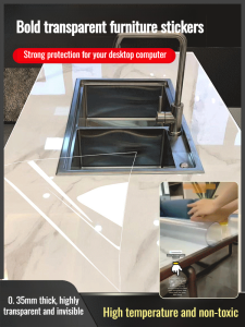 Thickened transparent furniture sticker for dining table Thickened transparent film to protect furniture