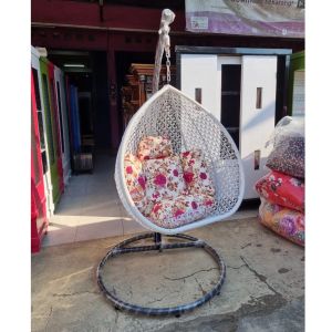 (FREE ONGKIR) Kursi Gantung Rotan Sintetis / Ayunan Rotan / Kursi Taman