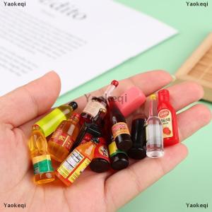 [COD] Yaokeqi 5pcs Miniature Dollhouse Kitchen Condiment Oil Vinegar Soy Sauce Detergent Model