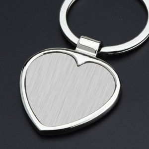 Hmeme Kim loại Keychain trống Keychain thép không gỉ keyplate DIY kim loại Keychain