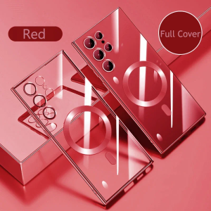 CASE UNTUK SAMSUNG GALAXY A56 5G / A55 5G / A36 5G / A35 5G / A34 5G / A25 5G / A24 5G / A26 5G / A54 5G / A16 5G / A15 / A05S / S24 FE / S23 FE / S21 FE Soft Case MagSafe Magnet Wireless Plating Casing