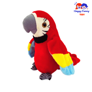 TOY😊พร้อมส่ง💯 นกแก้วพูดได้ ทุกภาษา ตุ๊กตานกแก้วพูดตามได้ ปีกขยับได้ โยกตัวได้ ของเล่นเด็กเสริมทักษะ ตุ๊กตานกแก้ว ของเล่น ของเล่นเด็ก