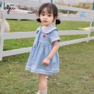 kyiibaby Summer preppy fashion Little Girl New girls summer dress children skirt thin kybb234