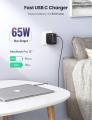 UGREEN รุ่น 70773 ปลั๊กชาร์จ หัวชาร์จเร็ว charger adapter usb hub charger USB 3.0 + USB C 3 Port Wall Charger GaN Tech 5A / fast charger 65w Quick Charge for MacBook Pro Air, iPad, iPhone 12 Pro 11 Pro Max XR XS SE, Galaxy S20/S10/Note 20, Pixel, Nintendo. 