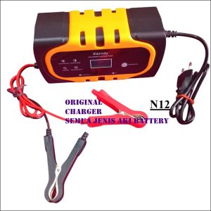N12 ORIGINAL CHARGER SEMUA JENIS AKI BATTERY 110V 240V MAX 20A OTOMATIS POWER ADAPTOR CHAS CASAN AKI
