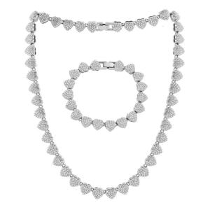 Vòng cổ thanh lịch lấp lánh Rhinestone toàn bộ Bracelet hợp kim kết cấu phù hợp cho buổi tối bên và EVERYDAY quyến rũ