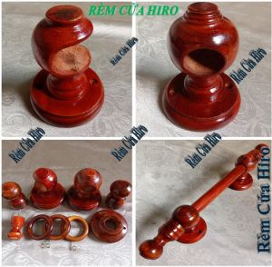 bộ thanh treo rèm cửa màn cửa bằng gỗ thông kích thước từ 1.6m đến 3.6m