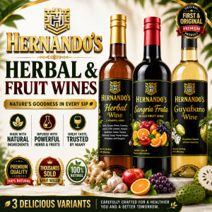 Hernandos Guyabano Wine Herbal Wine Sangria Fruta Mixed Fruit Wine | Crafted from Tropical Fruits