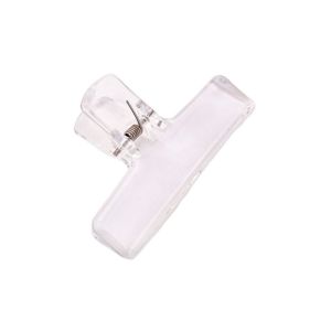 NOBLELYN Transparent Binder Clip Colorful Acrylic File Clamps Holder Stationery Planner Clip
