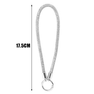 Shining Diamond Phone Lanyard Wrist Straps Glitter Flashy Rhinestone Phone Charm Chain for IPhone Samsung Crystal Hanging Rope