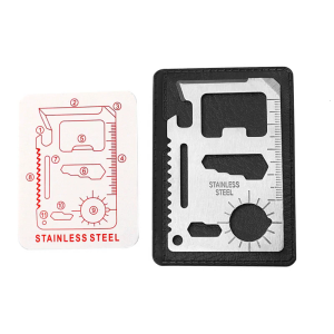 Multifunction Tool 11 in 1 Outdoor Pocket Tool Survival Tool Anti-rust Stainless Steel Portable Lifesaving