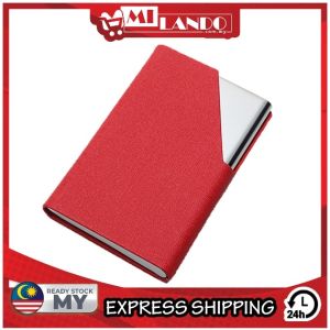 MILANDO Card Holder Aluminum Alloy Business Name Card Case Wallet for Men (Type 4)