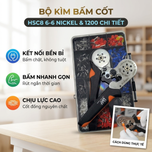 Bộ Kìm Cos Lục Giác ( 6 cạnh ) - Kìm bấm cos 6 cạnh - Kìm bấm cos