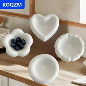 [COD] KOQZM Ketchup gốm nước sốt bát trắng Gia vị món ăn Mini mật ong giấm món ăn GRAVY ngâm bát đồ trang sức hiển thị