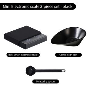 BINCOO Coffee Electronic Scale Italian Hand Brewed Coffee Timing Scale Portable Rechargeable Model MINI Electronic Scale Set