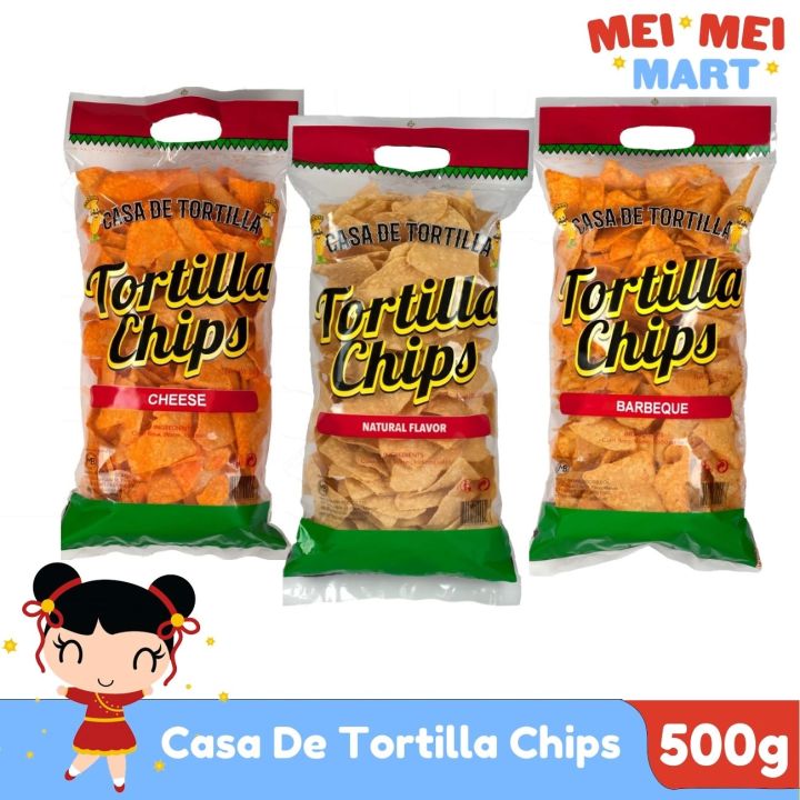 Casa De Tortilla Nacho Chips Plain Barbeque Cheese Chili Lime Sourcream  500g Lazada PH