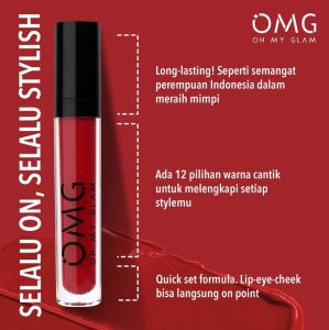 ~AB~ OMG Oh My Glam Matte Kiss Lip Cream 3.5 g (Lipstick Lipstik Lipcream)