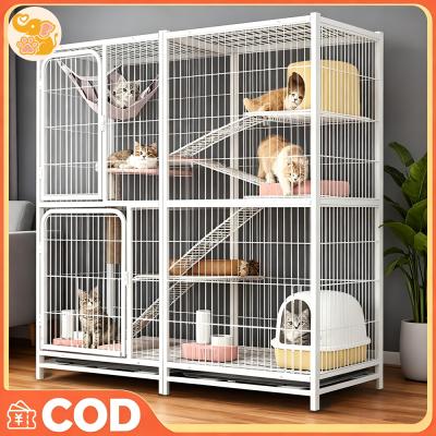 😺กรงแมว Cat Cage กรงแมวขนาดใหญ่ 3ชั้น 4ชั้น Pet Cage กรงส