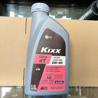 Nhớt Kixx Xe Ga Tổng Hợp Hoàn Toàn 5W40 Chai 0.8L Chính Hãng Nhập Khẩu Hàn Quốc- Cam kết chính hãng