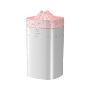 Colorful Flame Air Humidifier with Atmosphere Night Light Flame Essential Oil Aromatic Diffuser for Bedroom Office