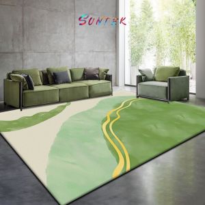 【Nuvio】 Suntek Nordic Fresh Home Living Room Green Carpet Bedroom Bedside Carpet High end Luxury Restaurant Non slip Carpet Fashion Hotel Homestay Decoration Carpet