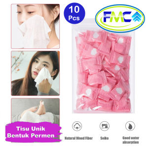 Tisu  Permen Handuk Mini Portable Tisue Travel Traveling Higienis TIssue Murah Praktis Aman Mudah Dibawa dan Disimpan